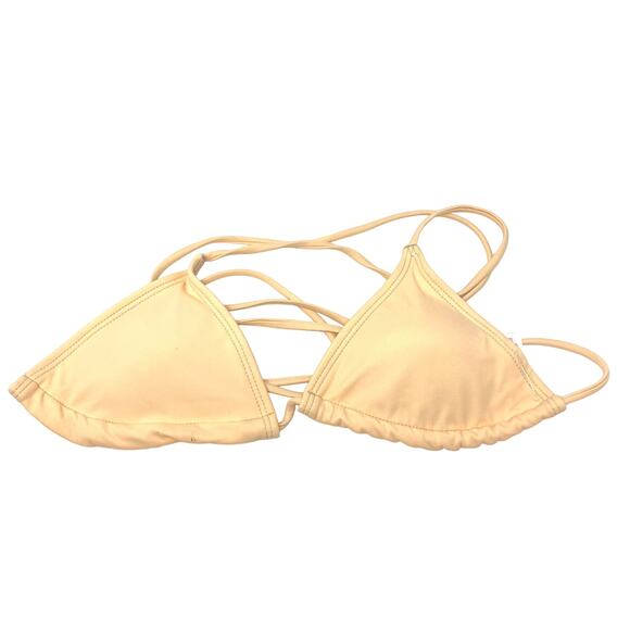 ASOS Other - ASOS Women's Size Small Swim Halter Bikini Top Triangle Solid Nude